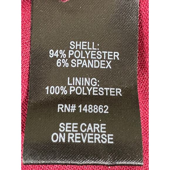 Torrid V-neck 3/4 Sleeve Burgundy Sequin Flared Dress - Size 00 (Medium 8-10) - Picture 10 of 10